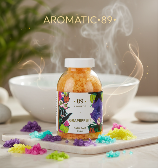 Banner AROMATIC•89• Sais de Banho Coleção Colorida