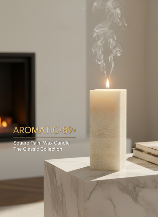 Banner AROMATIC•89• Vela de Cera de Palma Quadrada The Classic Collection