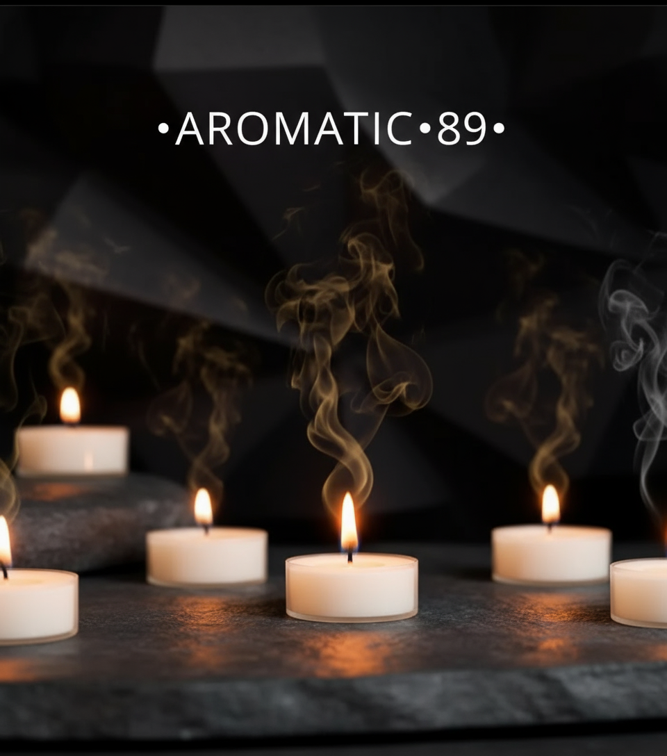 Banner AROMATIC•89• Velas Tealight