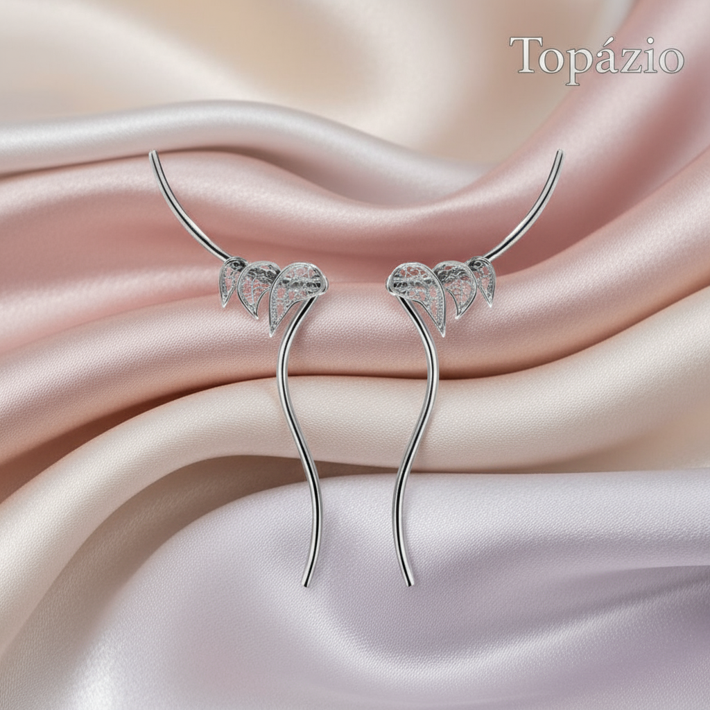 Banner Carmo Joalheiros - Brincos Filigrana Folhas