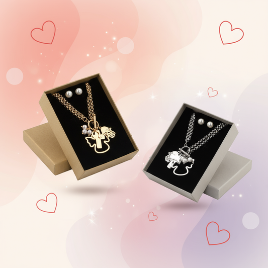 Banner Conjunto de 2 jóias em aço - Símbolos de Fé