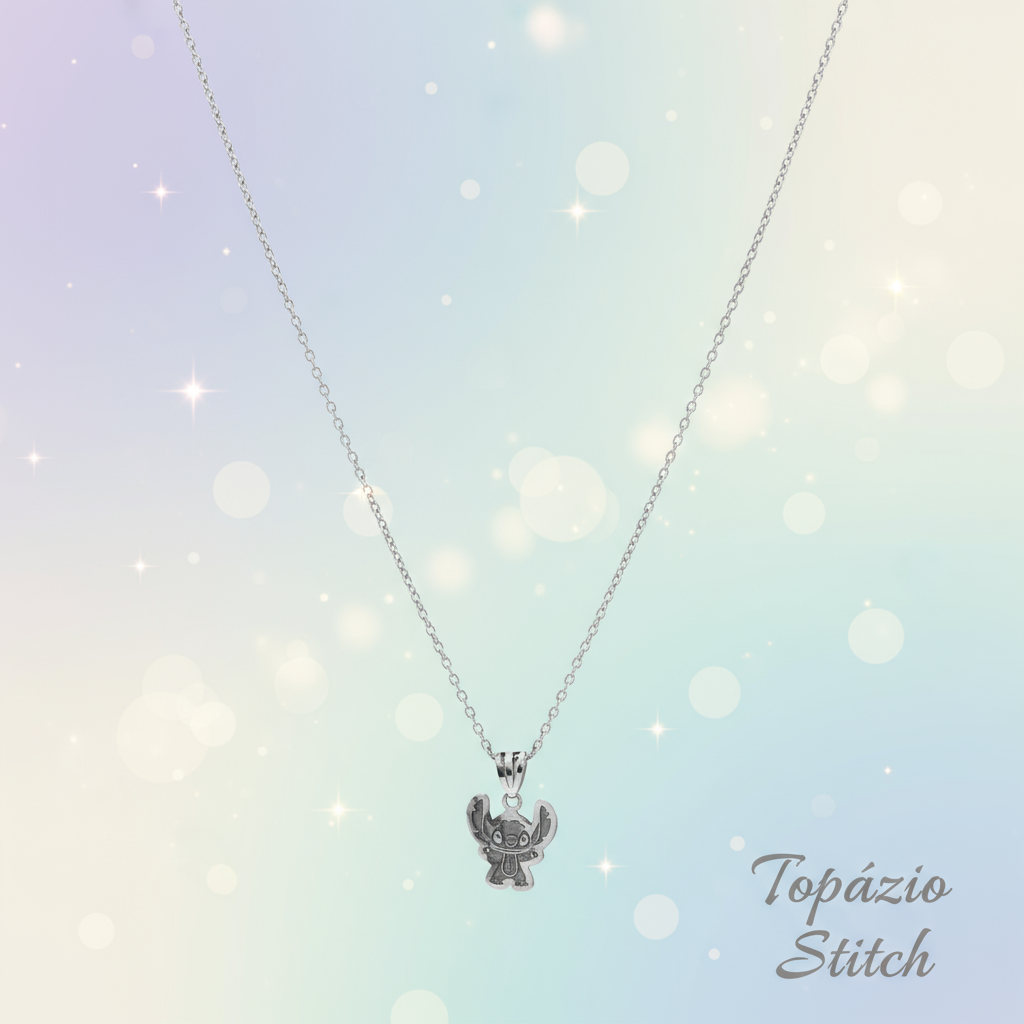 Banner Elegante Colar Stitch Topázio