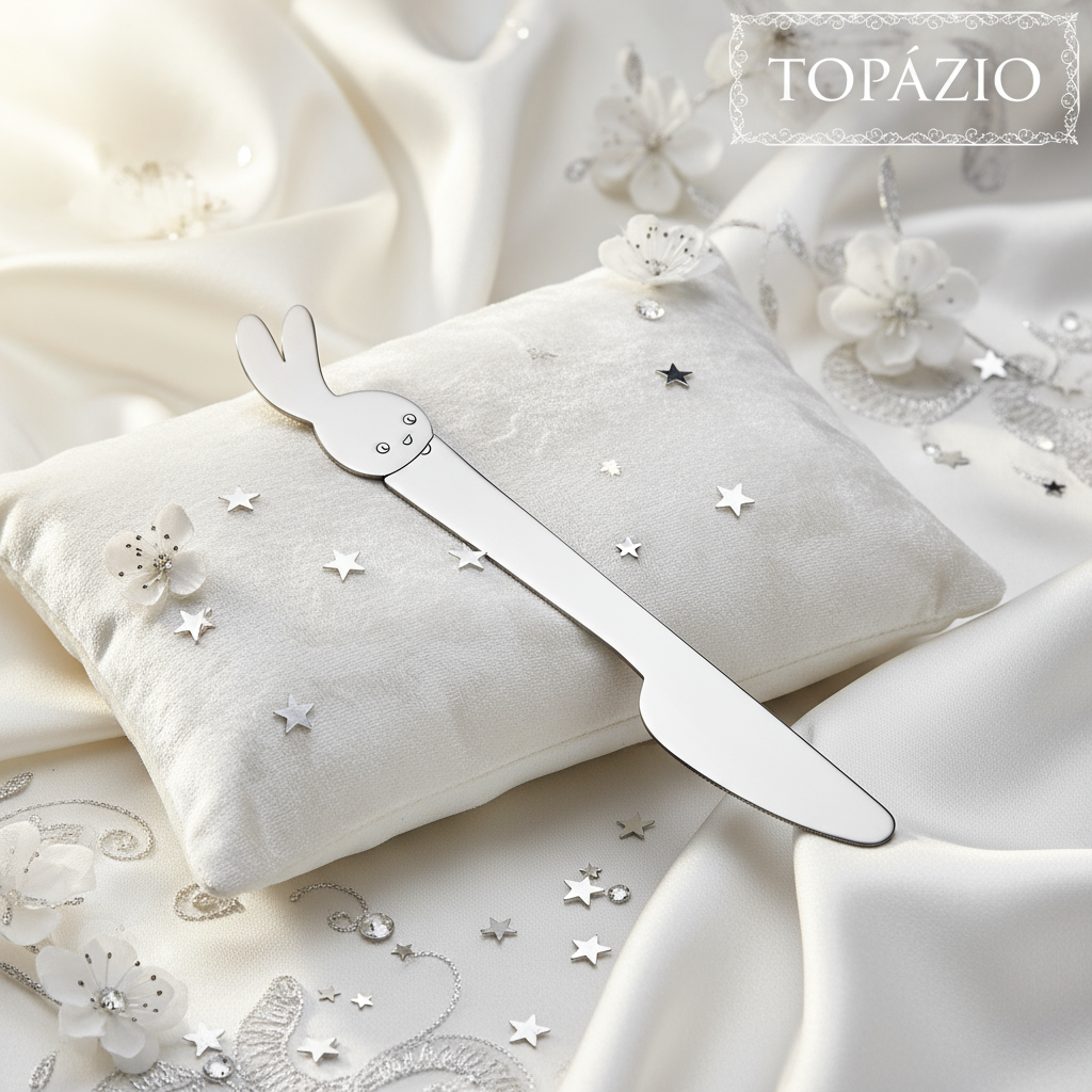 Banner Faca Infantil Coelhinho Aço Inox