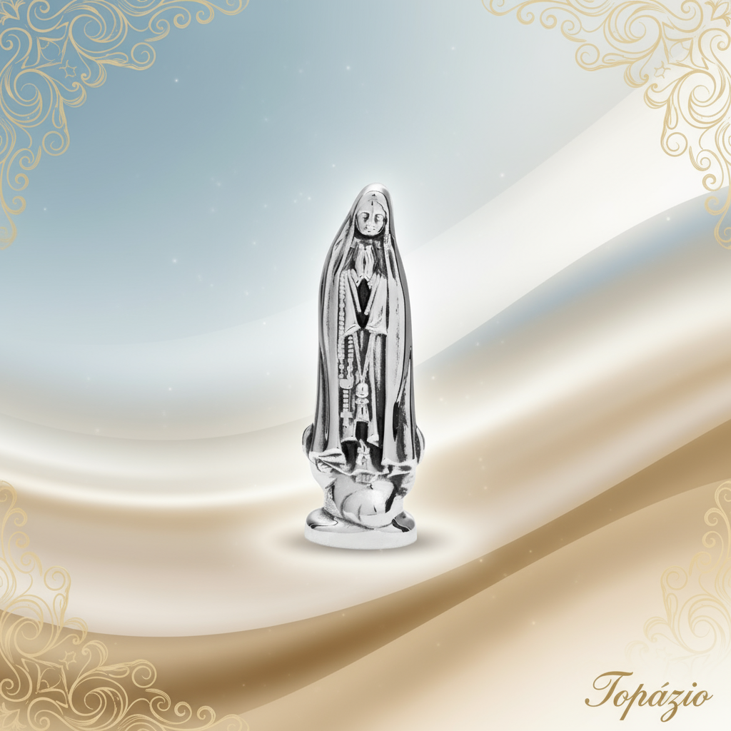 Banner Imagem Nossa Senhora de Fátima 5cm - Topázio
