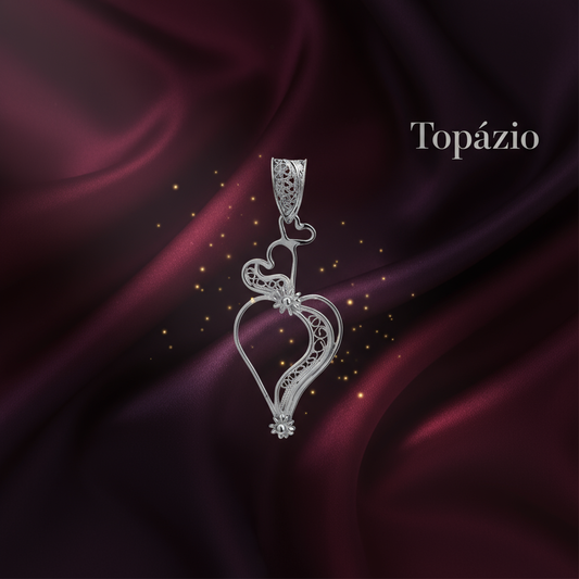 Banner Pendente Filigrana Portuguesa Topázio - Contraste