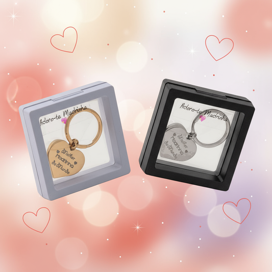 Banner Porta-chaves em aço - Melhor Madrinha do Mundo