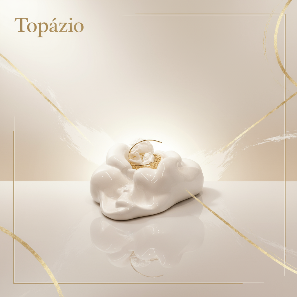 Banner Presépio Decorativo de Cerâmica Minimalista - Topázio