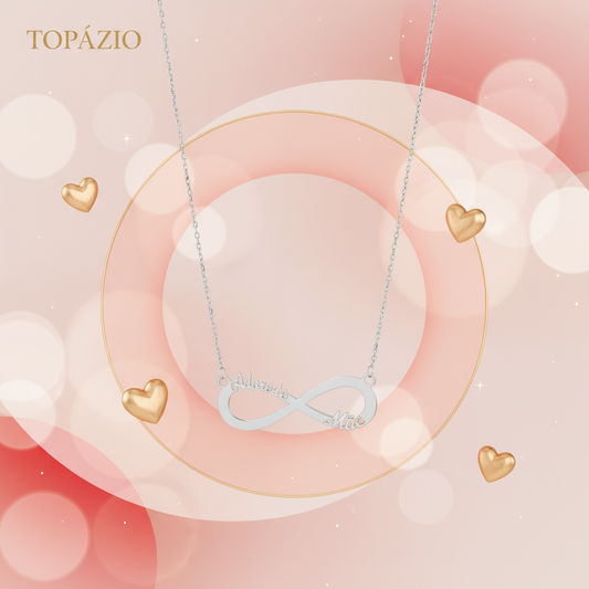 Banner Topázio 1874 colar infinito mãe delicado