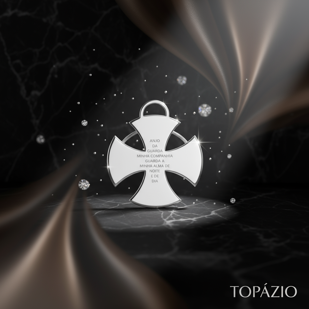 Banner Topázio 1874 Pendente Cruz de Malta