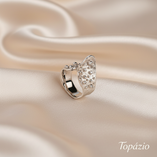 Banner Topázio - Anel com Cristais