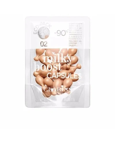 Clarins Milky Boost Recarga de maquiagem em cápsula 30 unidades nº 2 34 cápsulas