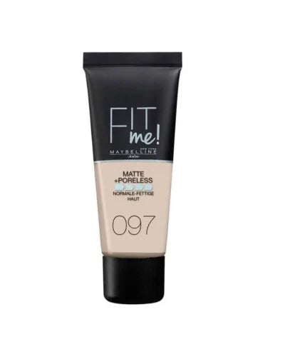Maybelline Fit Me! Foundation Matte+Poreless Nº 97-Natural Porcelain 30ml