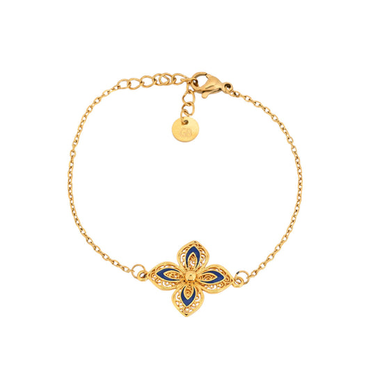 Pulseira Alma flor azul