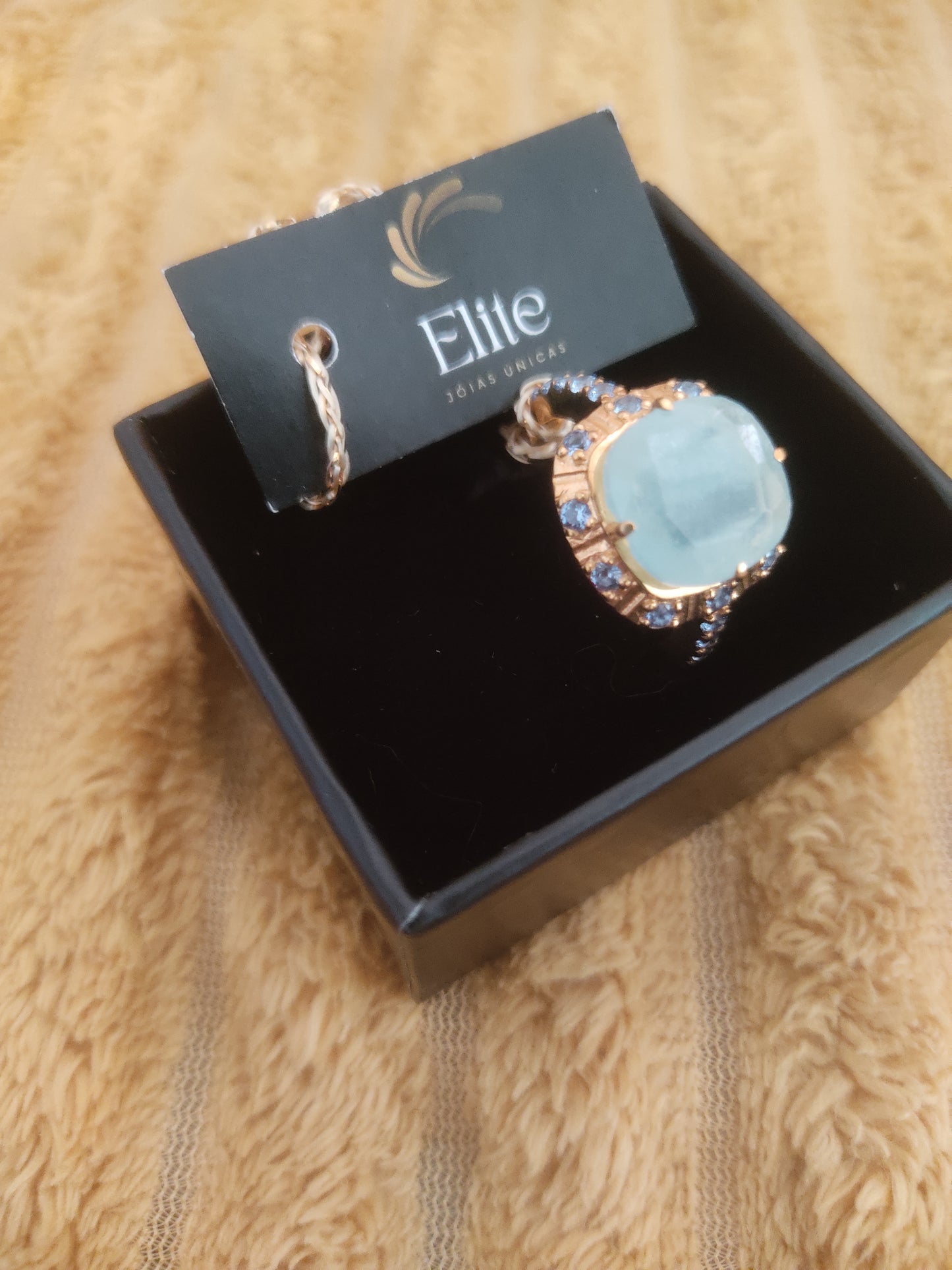 Anel Elite Aquamarina - colecção Elegance