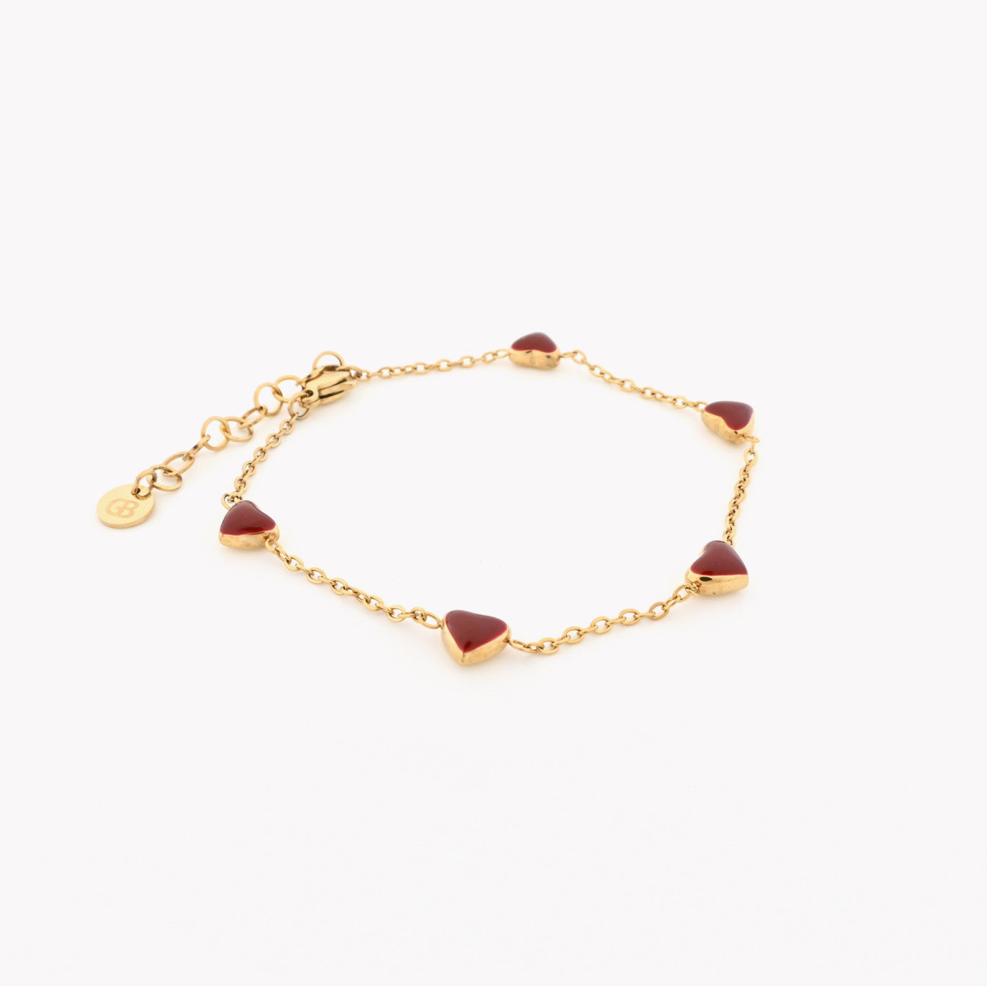 Pulseira corações em aço