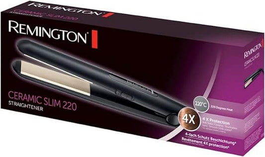 Alisador de cabelo Remington Ceramic Slim com placas flutuantes, cerâmica antiestática e proteção de teflon