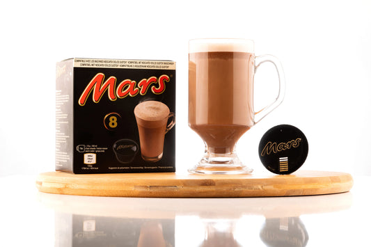 Lote de cápsulas de chocolate Dolce Gusto Mars, 32 cápsulas em 4 embalagens de 8 unidades cada