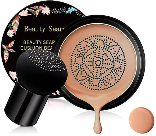 Corretivo CC Cream hidratante com almofada de ar e esponja, tonalidade natural médio