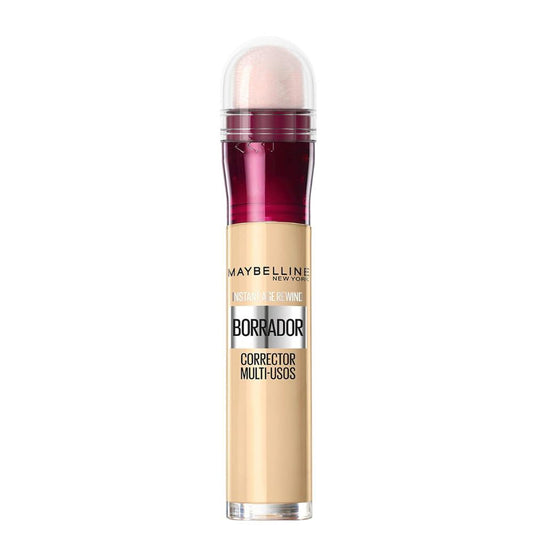 Corretor de Olheiras Maybelline Instant Anti-Age com aplicador para cobertura de imperfeições.