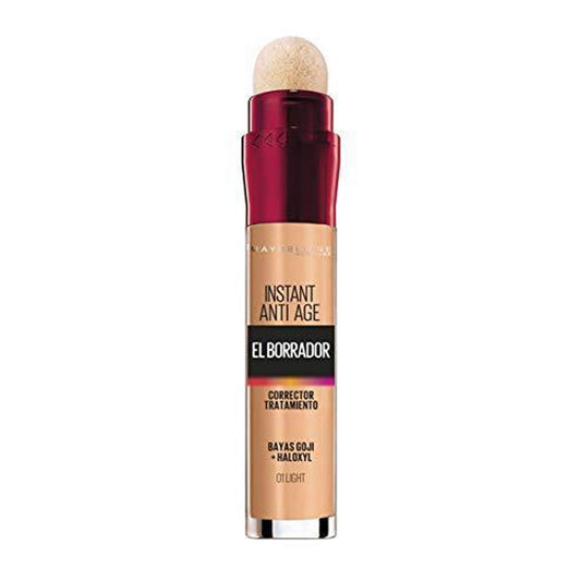 Corretor de olheiras Maybelline com aplicador em esponja para disfarçar olheiras e proporcionar efeito rejuvenescente