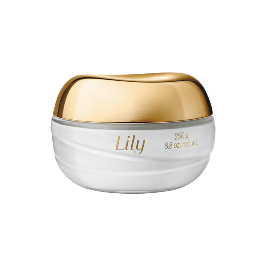 Creme hidratante O Boticário Lily Satin com fragrância prolongada e 48 horas de hidratação 250 g