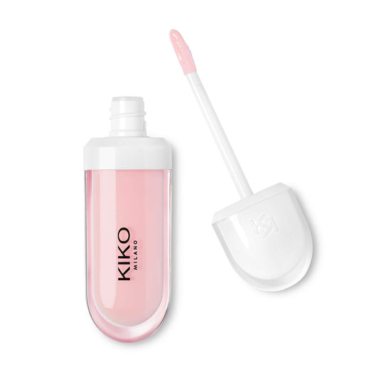 Creme labial volumizador Kiko Milano rosa com aplicador para lábios volumosos e hidratados