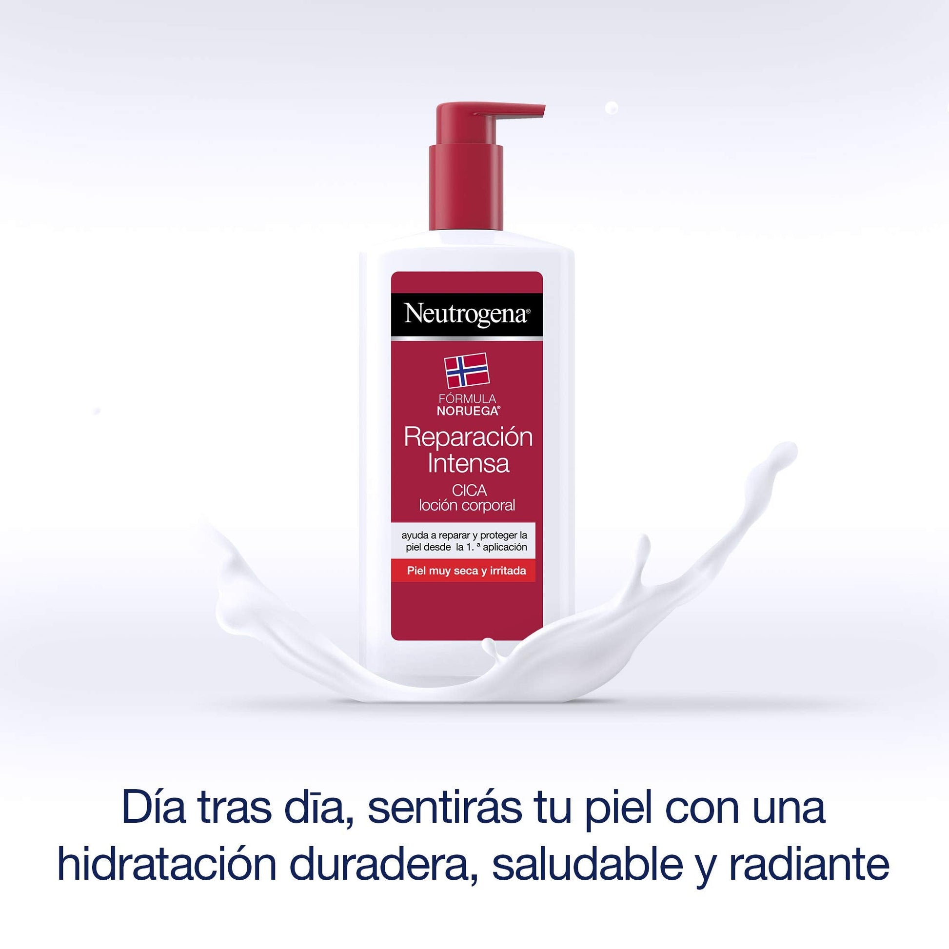 Creme reparador pele seca Neutrogena em embalagem de 2 x 750 ml, hidratante com Glicerina e Centella Asiática