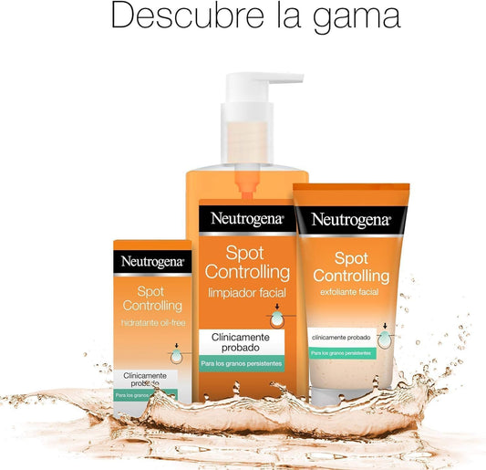 Conjunto Neutrogena Visibly Clear com gel de limpeza facial Neutrogena e hidratante, ideal para cuidados da pele.