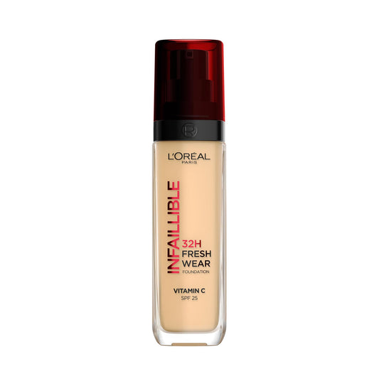 L'Oreal Paris - Base de maquiagem liquida Infaillible 32h Fresh Wear com proteção solar SPF 25, 30 ml.