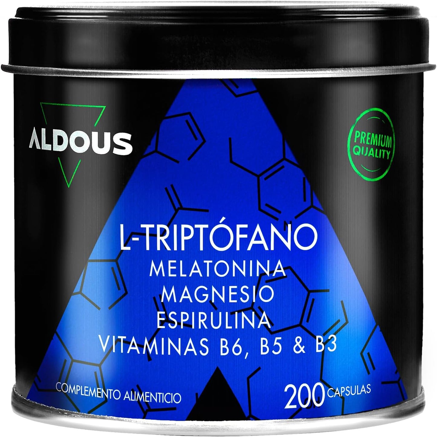 Cápsulas de Triptófano Aldous Labs com melatonina e magnésio, suplemento de melatonina e magnésio - Triptófano Aldous Labs.