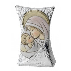Ícono sagrado colorido vertical - Chapado en plata - ¡Con papel de regalo incluido!