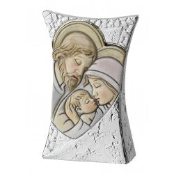 Ícono sagrado colorido vertical - Chapado en plata - ¡Con papel de regalo incluido!