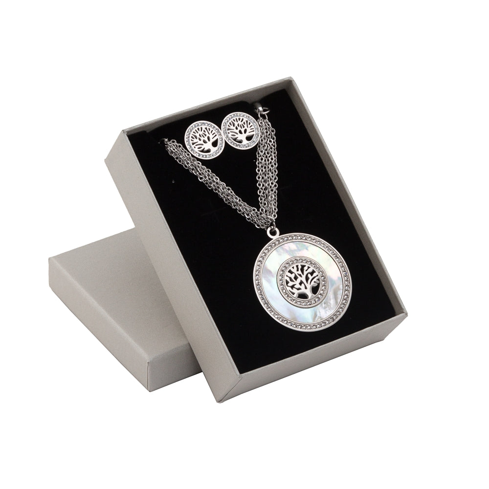 Conjunto de 2 joyas de acero - Árbol de la Vida