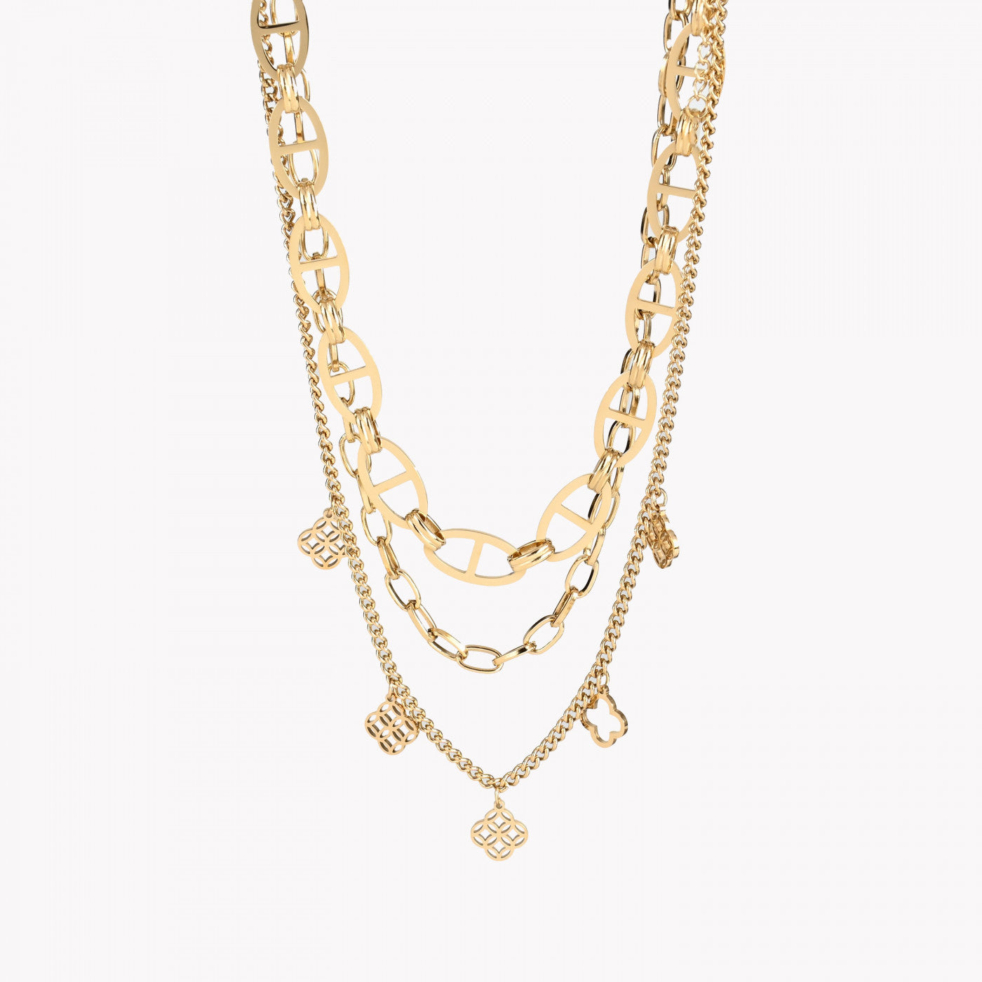 Pack de 3 collares sencillos de acero