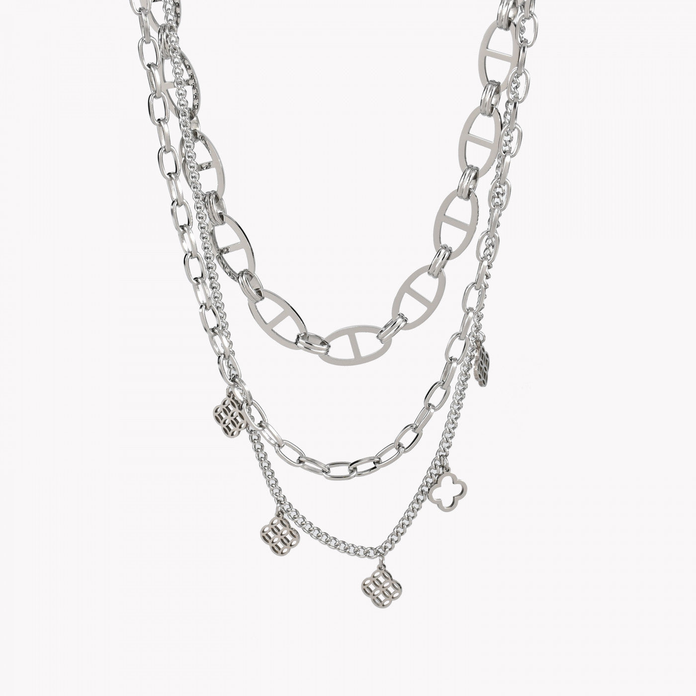 Pack de 3 collares sencillos de acero