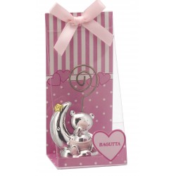 Teddy bear photo holder - Silver Plated - With wrapping included!