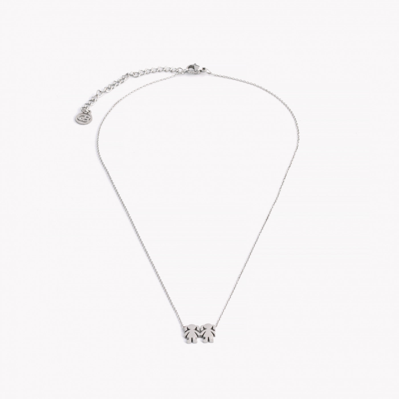 Collar de acero dos niñas
